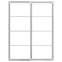 IKEA PAX ПАКС, пара рам для розс дверцят із рейкою, алюміній, 150x201 см 104.581.83 фото