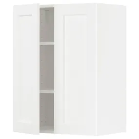 IKEA METOD МЕТОД, навісна шафа з полицями / 2 дверцят, білий Енкопінг / білий імітація дерева, 60x80 см 294.734.85 фото