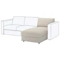 IKEA VIMLE ВІМЛЕ, секція кушетки, Gunnared бежевий 193.925.69 фото thumb №1