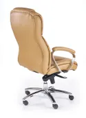 Кресло офисное вращающееся HALMAR FOSTER, светло-коричневый - кожа фото thumb №2