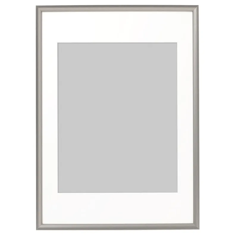 IKEA SILVERHÖJDEN СІЛВЕРХОЙДЕН, рамка, срібло, 50x70 см 202.917.86 фото №1