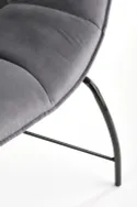 Крісло м'яке HALMAR BELTON сірий (1шт=1шт) фото thumb №4
