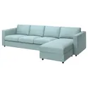 IKEA VIMLE ВІМЛЕ, чохол д / 4-місн дивана з кушеткою, САКСЕМАРА світло-синій 293.995.27 фото thumb №2