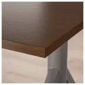 IKEA IDÅSEN ІДОСЕН, стіл регульований, коричневий/темно-сірий, 160x80 см 392.810.04 фото thumb №6