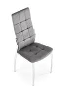 Кухонний стілець HALMAR K416 сірий оксамит фото thumb №7