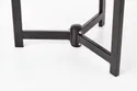 Комплект журнальных столов круглый (2 шт) HALMAR TWINS, 70x70 см, цвет: графитовый / коричневый / черный фото thumb №11