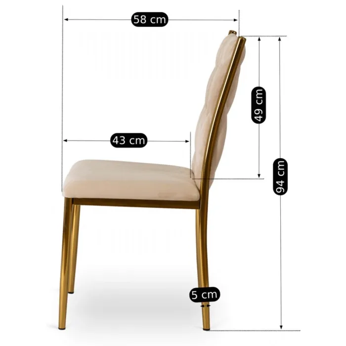 MEBEL ELITE Кресло DAN Кремовый велюр фото №11