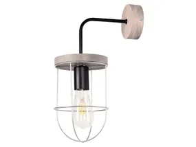 BRW Настенный светильник Netuno деревянный серый 079252 фото