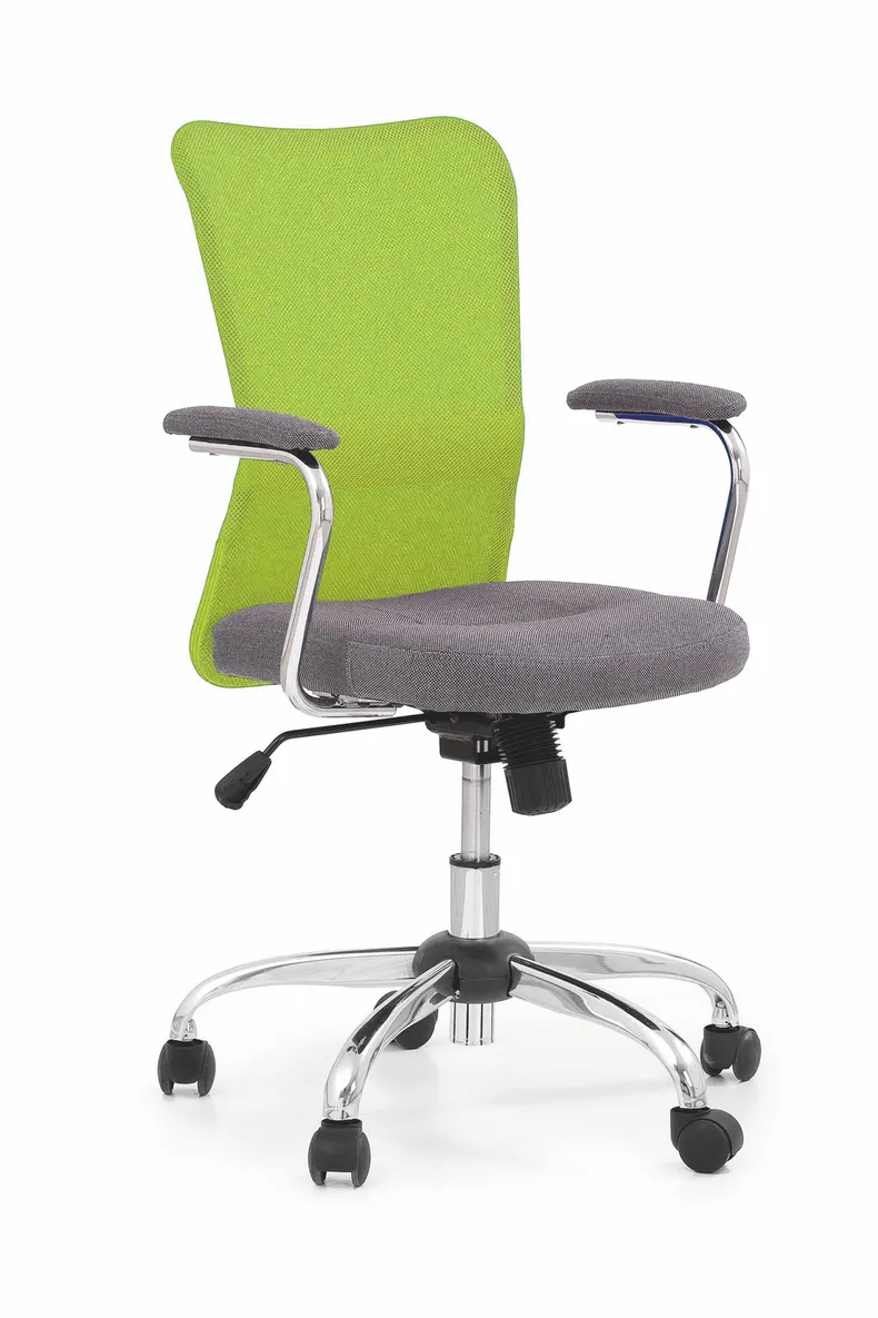 Кресло компьютерное офисное вращающееся HALMAR ANDY зеленый/серый фото №1