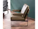 Крісло м'яке з металевим каркасом SIGNAL FOCUS Buffalo, екошкіра: оливковий фото thumb №15