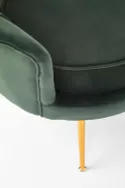 М'яке крісло HALMAR AMORINITO темно-зелений/золотий фото thumb №5