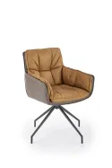Кухонний стілець HALMAR K523 коричневий/темно-коричневий фото thumb №4