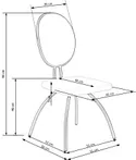 Кухонний стілець HALMAR K298 світло-сірий/графіт фото thumb №10