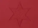 BRW Жаккардова скатертина 110х160см червоні різдвяні зірки 081540 фото thumb №3