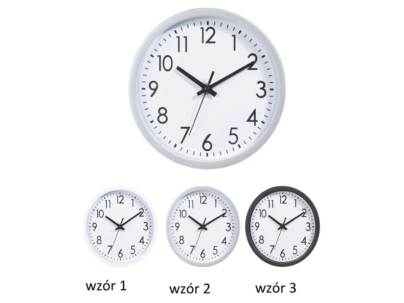 BRW класичний настінний годинник 20 см мікс кольорів 076788 фото №1