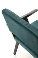 Мягкое кресло HALMAR MEMORY из черного дерева: MONOLITH 37 (темно-зеленый) фото thumb №9