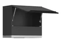 BRW Навесной черный матовый кухонный шкаф с вытяжкой Sole L6 60 см, черный/черный матовый FM_GOO_60/50_O_FL_BRW-CA/CAM/IX фото thumb №3