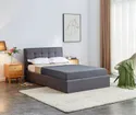 Ліжко односпальне HALMAR PADVA з підйомним механізмом 120x200 см сірий фото thumb №2