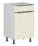 BRW Кухонный шкаф Sole L6 50 см правосторонний с выдвижным ящиком магнолия жемчуг, альпийский белый/жемчуг магнолии FM_D1S_50/82_P/SMB-BAL/MAPE фото thumb №2