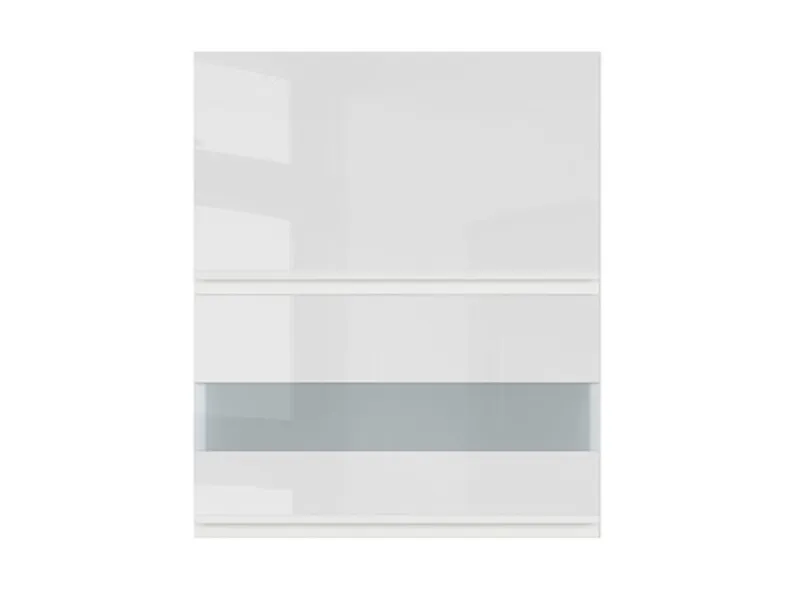 BRW Верхня кухонна шафа 60 см з поворотним дисплеєм білий глянцевий, альпійський білий/глянцевий білий FH_G2O_60/72_OV/O-BAL/BIP фото №1