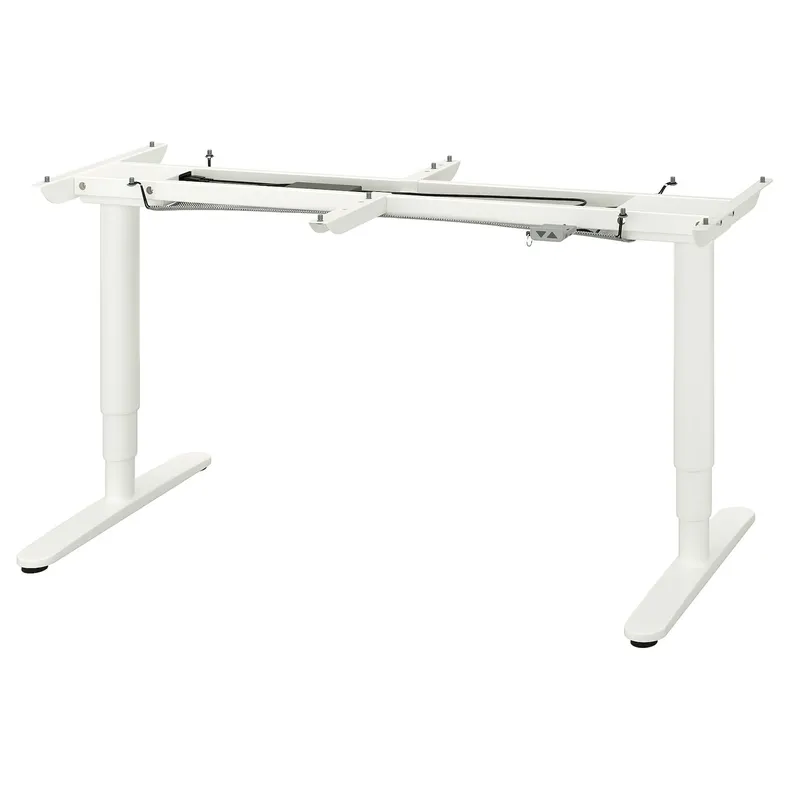 IKEA BEKANT БЕКАНТ, рама стола-трансформера, білий, 160x80 см 002.552.56 фото №1