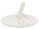 BRW Декоративна тарілка керамічна з Кроликом, білий 076996 фото thumb №3