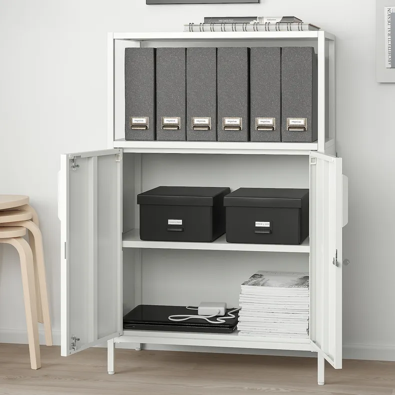 IKEA TROTTEN ТРОТТЕН, комбінація шаф, білий, 140x173 см 294.296.52 фото №2