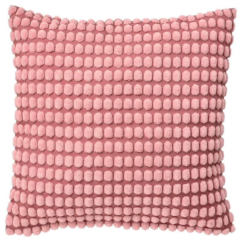 IKEA SVARTPOPPEL СВАРТПОППЕЛ, чохол на подушку, світло-рожевий, 50x50 см 205.429.97 фото №1