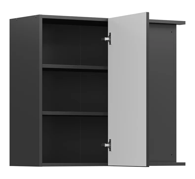 BRW Sole L6 правый угловой кухонный шкаф черный матовый 80x72 см, черный/черный матовый FM_GNW_80/72/35_P/B-CA/CAM фото №3
