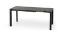 Обеденный стол HALMAR HORIZON 120-180x85 см серый, черный фото thumb №3
