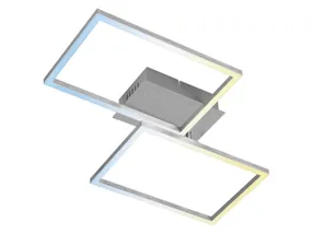 BRW Стельовий світлодіодний двоточковий світильник Frame S з диммером сріблястого кольору 085514 фото