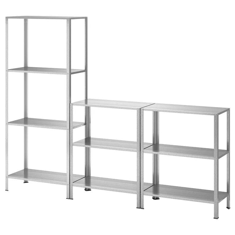 IKEA HYLLIS ХИЛЛИС, стеллаж д / дома / сада, 180x27x74-140 см 393.180.31 фото №1