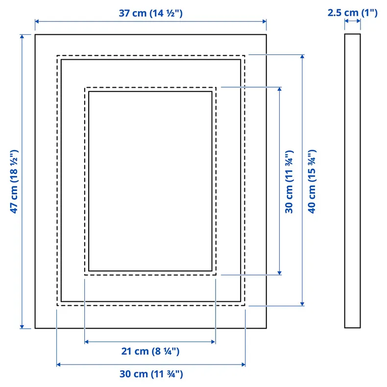 IKEA EDSBRUK ЭДСБРУК, рама, чёрный цвет, 30x40 см 204.276.24 фото №5