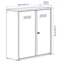 IKEA IVAR ИВАР, шкаф с дверями, белый, 80x83 см 303.815.93 фото thumb №6
