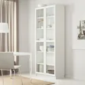 IKEA BILLY БІЛЛІ / OXBERG ОКСБЕРГ, книжкова шафа зі скляними дверцятам, білий / скло, 80x42x202 см 793.988.32 фото thumb №2