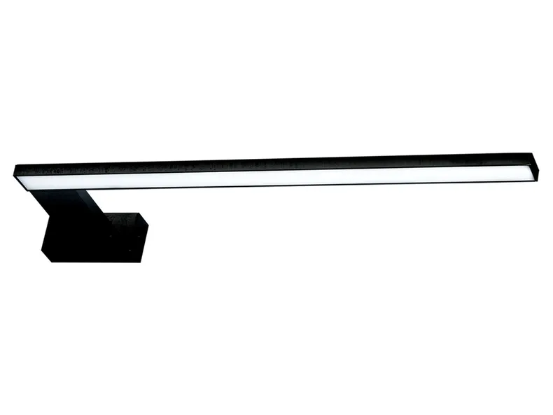 BRW Сяйво світлодіодний металевий настінний світильник для ванної кімнати чорний 086762 фото №1