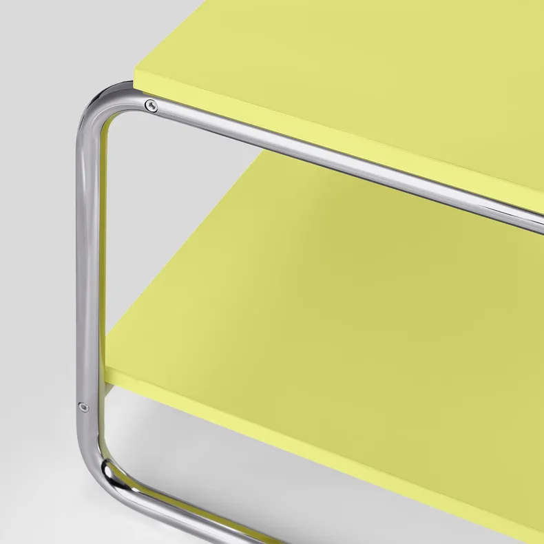 IKEA BAGGBODA БАГГБОДА, журнальний столик, блідо-жовтий, 71x50 см 205.550.89 фото №3