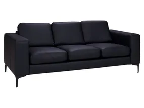 BRW тримісний диван Тоскана велюр чорний, сонячний 99 чорний SO3-TOSKANIA-GR2_B4BE68 фото