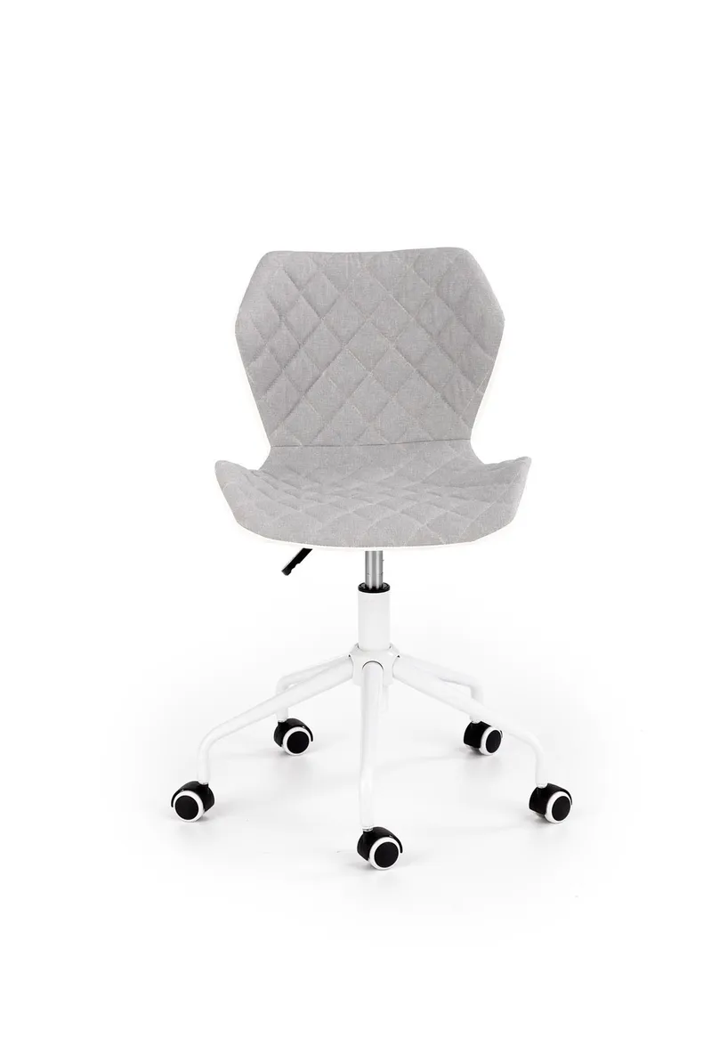 Крісло комп'ютерне офісне обертове HALMAR MATRIX 3 сірий / білий, тканина фото №8