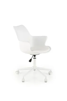 Кресло компьютерное офисное вращающееся HALMAR GASLY, белый фото