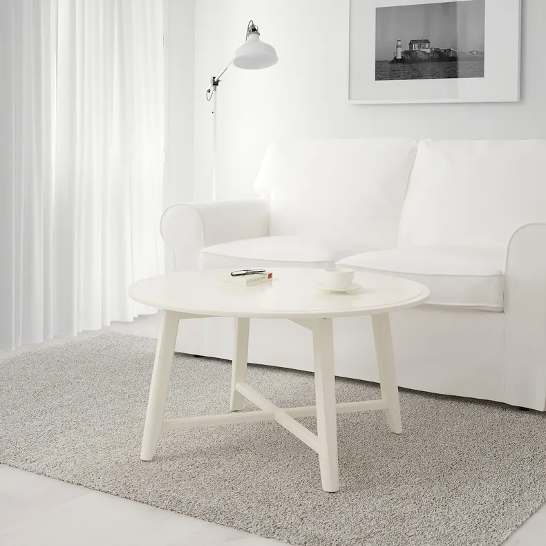 IKEA KRAGSTA КРАГСТА, журнальный стол, белый, 90 см 202.866.38 фото №2
