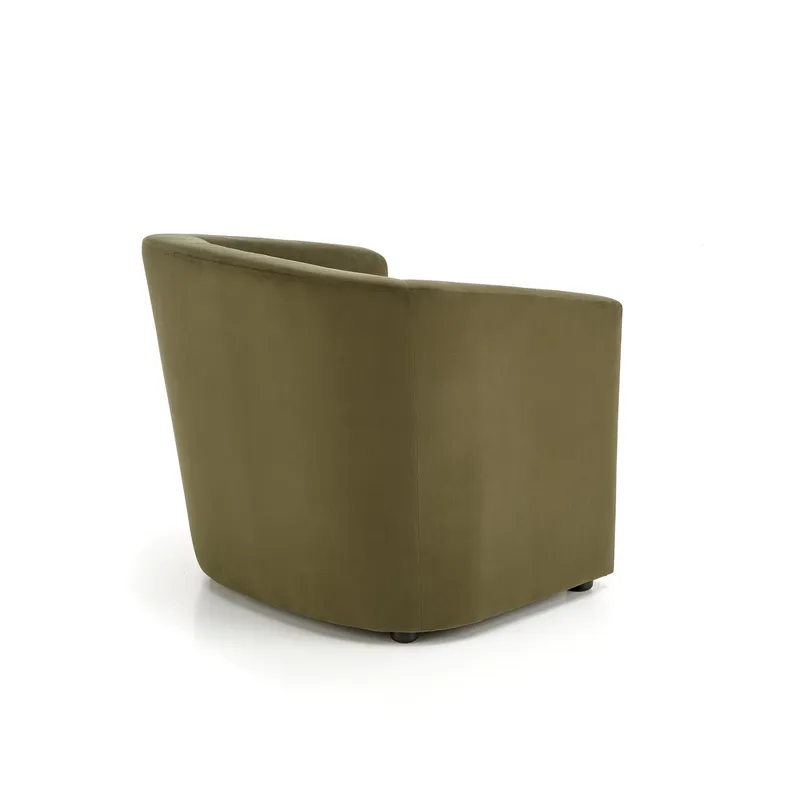 Мягкое кресло бархатное HALMAR ENRICO, зеленый фото №6