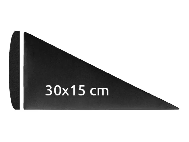 BRW Обитая треугольная панель L 30x15 см желтая 081242 фото №3