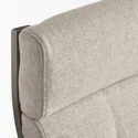 IKEA POÄNG ПОЭНГ, кресло-качалка, черный / коричневый / бежевый 895.020.41 фото thumb №4