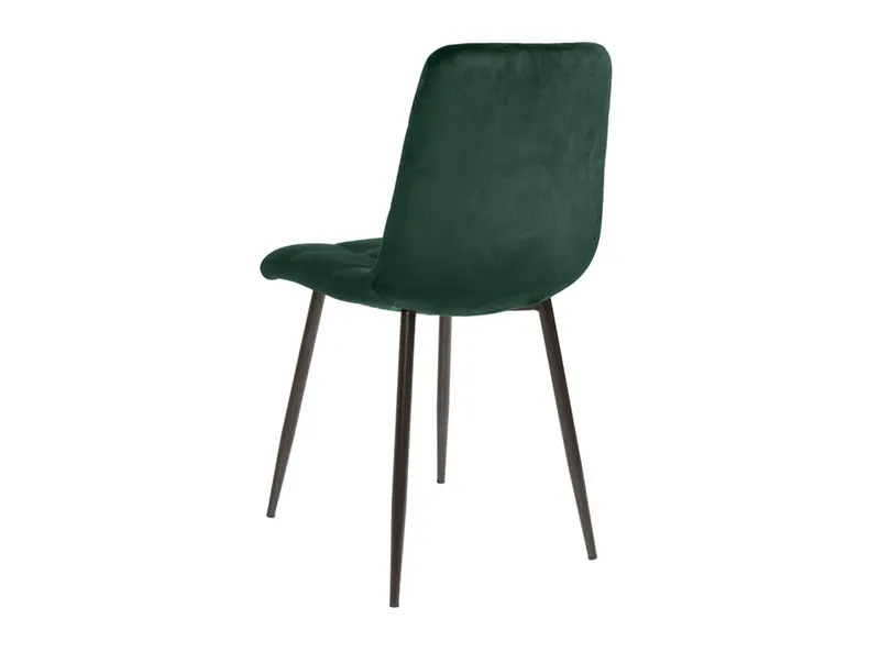 BRW Комплект из 4 стульев Барри бархат зеленый, темно-зеленый/черный SJ180_19_4SZT-ZIELONY фото №4
