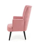 М'яке крісло оксамитове HALMAR DELGADO BLUVEL 52, рожевий фото thumb №5