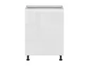 BRW Базовый шкаф для кухни Sole 60 см правый белый глянец, альпийский белый/глянцевый белый FH_D_60/82_P-BAL/BIP фото thumb №1