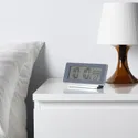 IKEA FILMIS ФІЛЬМІС, годинник/термометр/будильник, низька напруга/сірий, 16.5x9 см 505.408.31 фото thumb №2