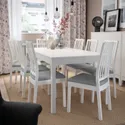 IKEA EKEDALEN ЭКЕДАЛЕН / EKEDALEN ЭКЕДАЛЕН, стол и 8 стульев, белый белый / светло-серый, 180 / 240 см 294.828.52 фото thumb №3