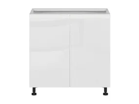 BRW Двухдверный кухонный шкаф Sole 80 см белый глянец, альпийский белый/глянцевый белый FH_D_80/82_L/P-BAL/BIP фото